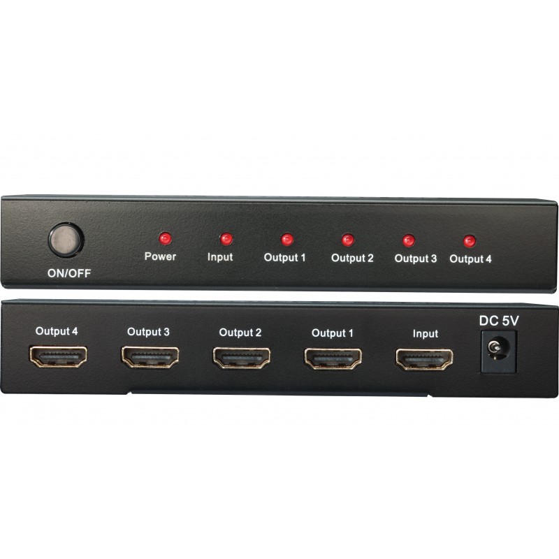 Splitter HDMI 4K Répartiteur HDMI 4 Sorties Distributeur HDMI