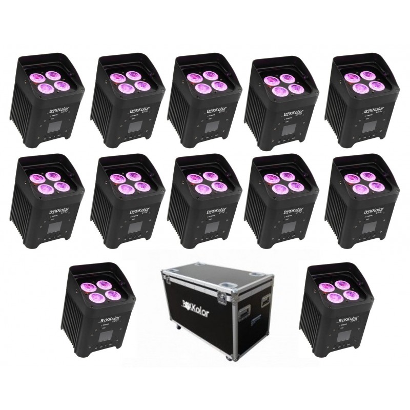 Location PACK DECO MARIAGE 12 X PROJECTEURS LED BOXKOLOR UHD SUR BATTERIE